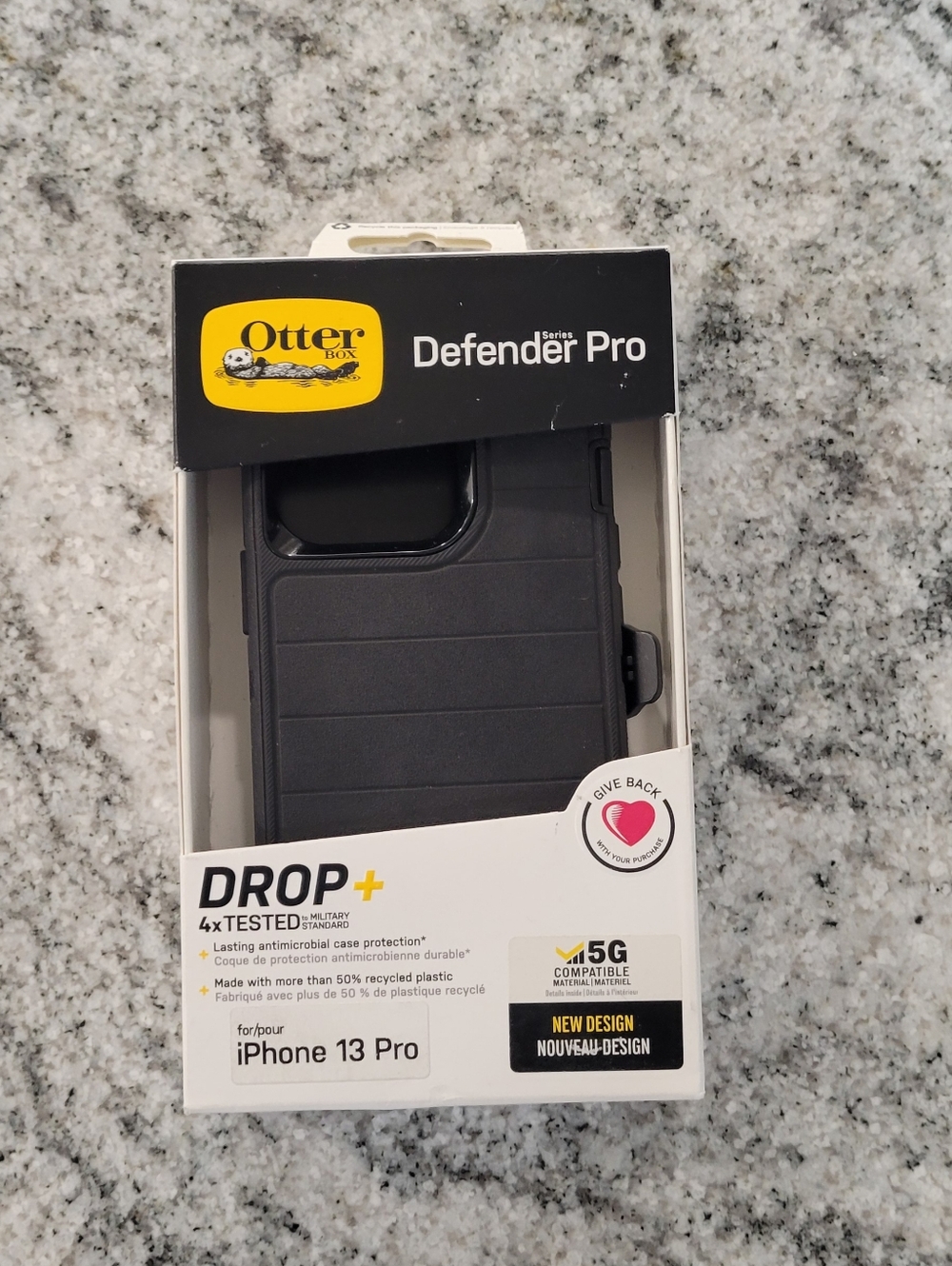 OtterBox Defender Pro Rugged Black Case for iPhone 13 Pro